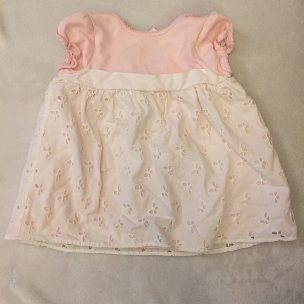 Janie and Jack Pink Lace Dress 3 to 6 months